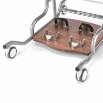 Fermapiedi anteriori estraibili, regolabili in antero-posteriore e laterale, completo di cinturino fermapiede per Standing EasyUp