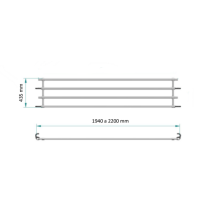 Sponde Letto Ribaltabili in Acciaio con Ganci di Sicurezza