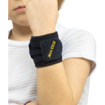 Pavis Art. 032 Polsiera Elastica Regolabile Per Bebè, Blu, Cotone 100%, Doppio Velcro