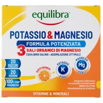 Equilibra®- 9 confezioni da 20 bustine monodose Potassio & Magnesio 3 Formula Potenziata