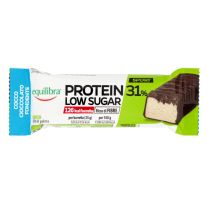 Equilibra®- 24 barrette da 35 g Protein 31% Low Sugar Cocco Cioccolato Fondente