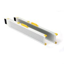 Rampe telescopiche estendibili in alluminio antiscivolo -Portata complessiva di 275 kg.