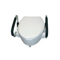 Rialzo WC con Braccioli Ribaltabili e Coperchio in PVC Atossico