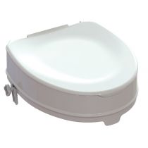 Rialzo WC 10 cm con Fissaggio Laterale e Coperchio
