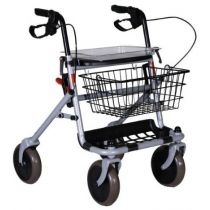 Rollator Pieghevole Con Sedile E Cestino