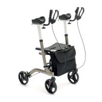 Rollator pieghevole con supporti brachiali regolabili