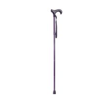Mopedia bastone pieghevole in alluminio anodizzato con impugnatura in legno altezza regolabile