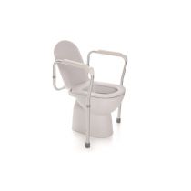 Braccioli toilette - sostegno per Wc Regolabile in Altezza - Alluminio Anodizzato
