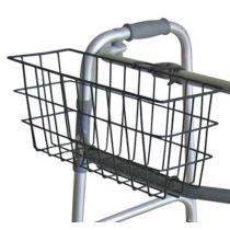 Mopedia cestino per deambulatori con un pulsante in metallo nero dimensioni 35x10x17 cm