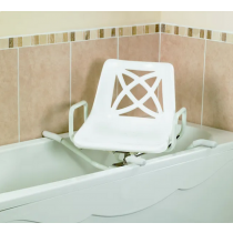 Sedile Girevole in Alluminio per Vasca da Bagno con Braccioli