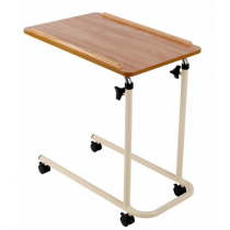 Tavolino Regolabile con Ruote per Letto, 61x40 cm, Faggio