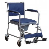 Sedia Comoda con Ruote Piroettanti, Rivestimento in Nylon