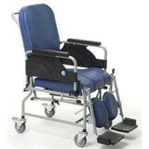 Sedia da Comodo Mod. 9303 con Ruote 100 mm e Schienale Reclinabile