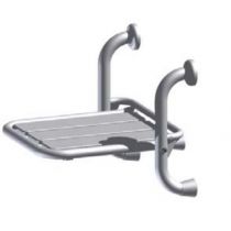 Thermomat - Sedile Ribaltabile Doccia - Bianco - Acciaio Inox
