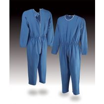 Sibari - Tuta Invernale Anziani Unisex Azzurra Cotone Felpato