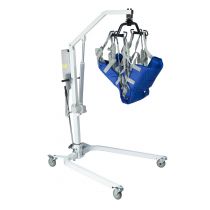 Sollevatore Elettrico Regolabile 180 kg con Imbracatura e Ruote