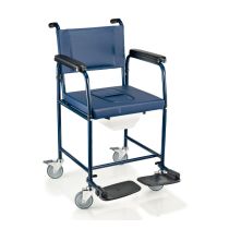 Surace 233 Poltroncina per Disabili con WC e Braccioli Estraibili Grigio 120 kg