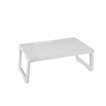 Wimed Vassoio Servipranzo da Letto Pieghevole 56x35x24 cm – Tavolino Sagomato per Degenza, Gambe Ripiegabili Salvaspazio, Struttura Leggera, Made in Italy, Colore Bianco