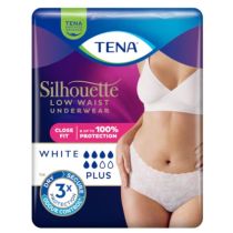 TENA Silhouette Plus Blanc Vita Bassa – Mutandine Assorbenti Femminili - Cartone da 6 confezioni