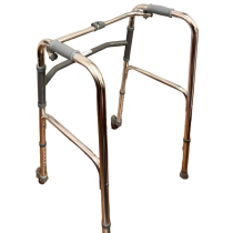 Deambulatore 2 ruote piroettanti e 2 puntali Health Medical Fab - Usato