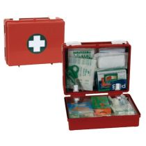 Easyred Medisan valigetta pronto soccorso asportabile in ABS arancione con supporto da parete 24x19x8,5 cm