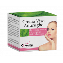 Crema Viso Antirughe Acido Jaluronico 50 Ml - per una Pelle Distesa, Giovane, Idratata, Fresca e Luminosa