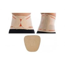 Corsetto Lombosacrale Semirigido Steccato - Nude/Nero - 26 cm