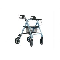 Move Light - Rollator Pieghevole con Cestino e Porta-Bastoni Blu