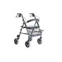 Atlante - Rollator Pieghevole in Alluminio con Seduta Imbottita