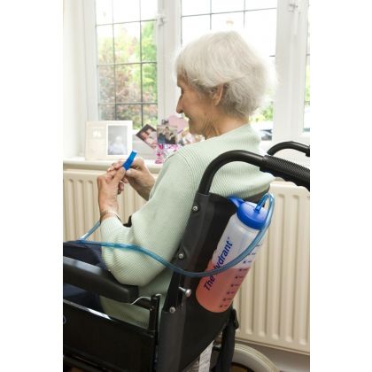 Borraccia Con Cannuccia NRS Hydrant - 1 Litro, Per Idratazione A Letto, Clip Inclusa - Foto 9