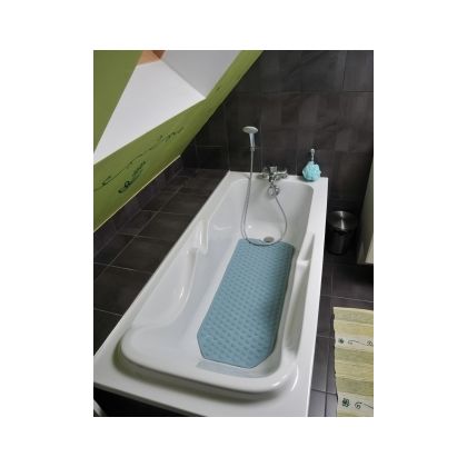 200 Ventose, 100 cm di Lunghezza - Nero SlipX Solutions Il Tappetino da Bagno Extra Lungo aggiunge trazione Antiscivolo a vasche e docce 30% in più Rispetto ai tappetini Standard! 
