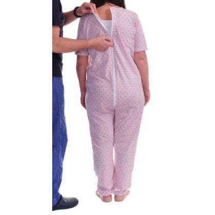 Quaranta Settimane Pigiama Maternità Maniche Corte - Azzurro, Taglia M - Cotone OekoTex