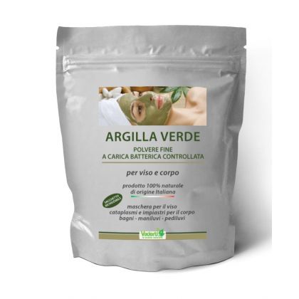 Argilla Verde Ventilata Polvere Fine 1 Kg Per Massaggi Trattamenti Anticellulite E Dolori Articolari