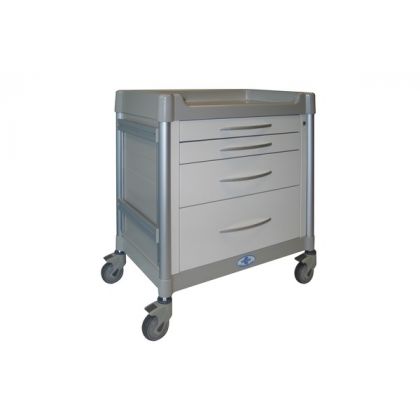 Carrello medico portaoggetti a 4 Cassetti