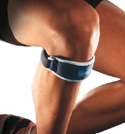 Bendaggio rotuleo anti vibrazioni a compressione con supporto in silicone - Thuasne Sport