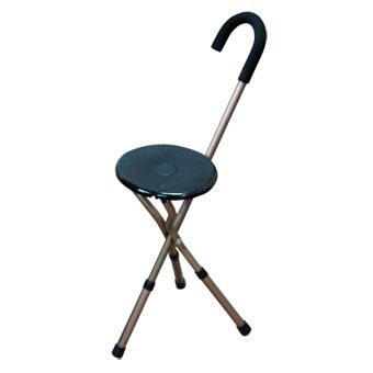Bastone Sgabello Pieghevole Regolabile in Alluminio 86-96 cm