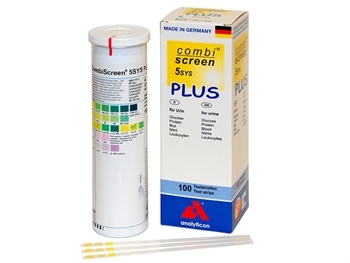 Combiscreen Plus Strisce Urine Con Protezione Dall'Acido Ascorbico- 5 parametri