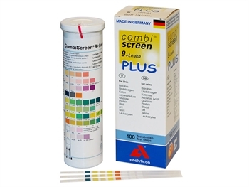 Combiscreen Plus Strisce Urine Con Protezione Dall'Acido Ascorbico - 9+1 parametri