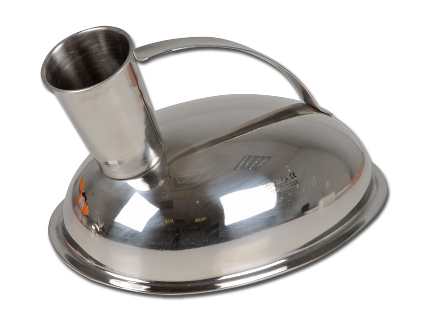 Gima urinale maschile in acciaio inox AISI 304 capacità 1,2 litri spessore minimo 0,6 mm autoclavabile