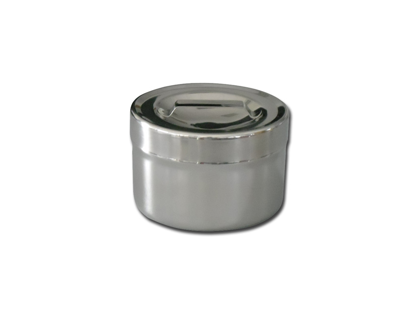 Gima portacotone in acciaio inox con coperchio argentato per conservazione igienica