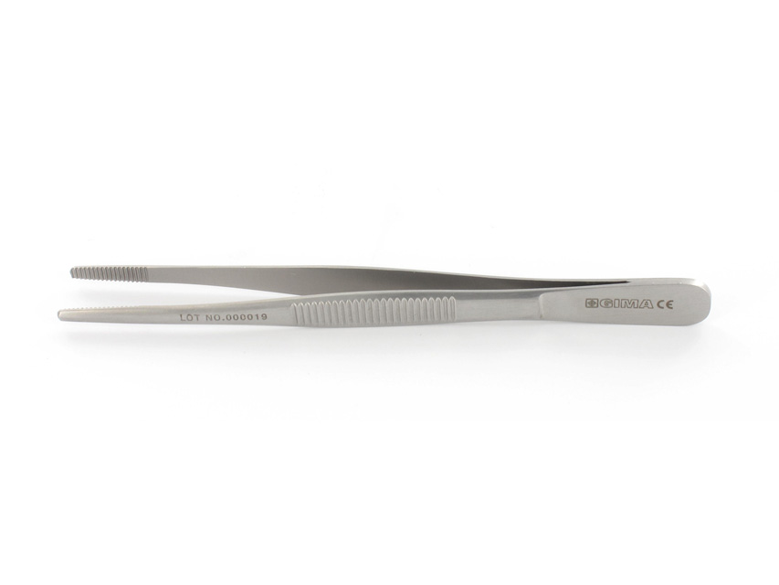Gima pinza anatomica in acciaio inox con lunghezza di 14 cm