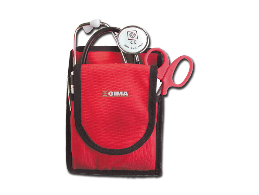 Gima modello piatto holster porta oggetti medicale vuoto rosso o blu materiale non specificato 19x14x1 cm
