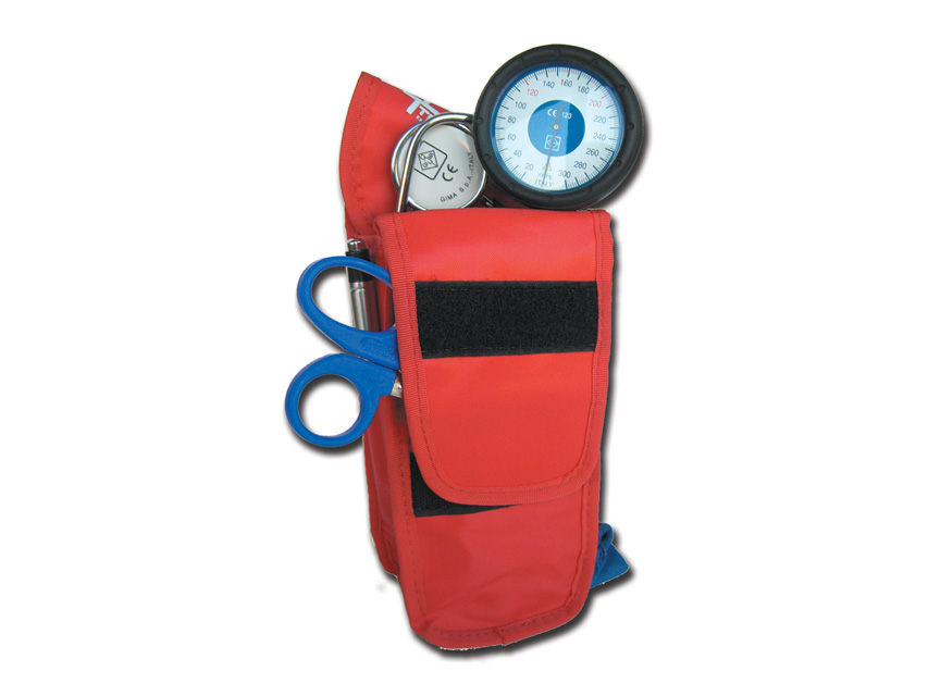 Gima holster grande vuoto con tasca in tessuto colore rosso o blu 21 x 12 x 6,5 cm