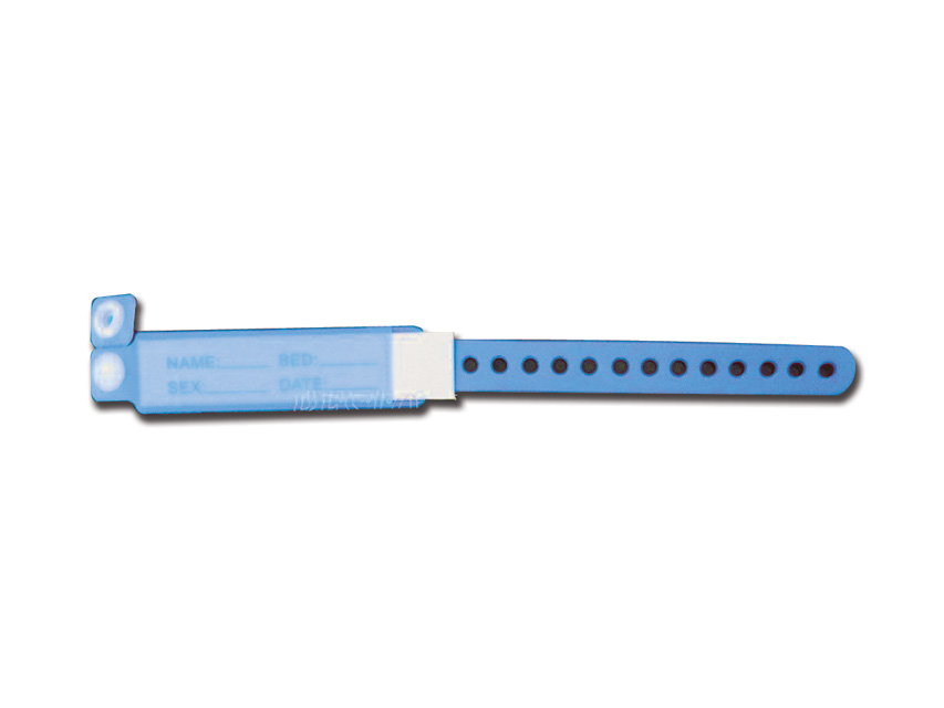 Gima bracciale identificativo per neonato in azzurro o rosa in plastica confezione da 100 pezzi