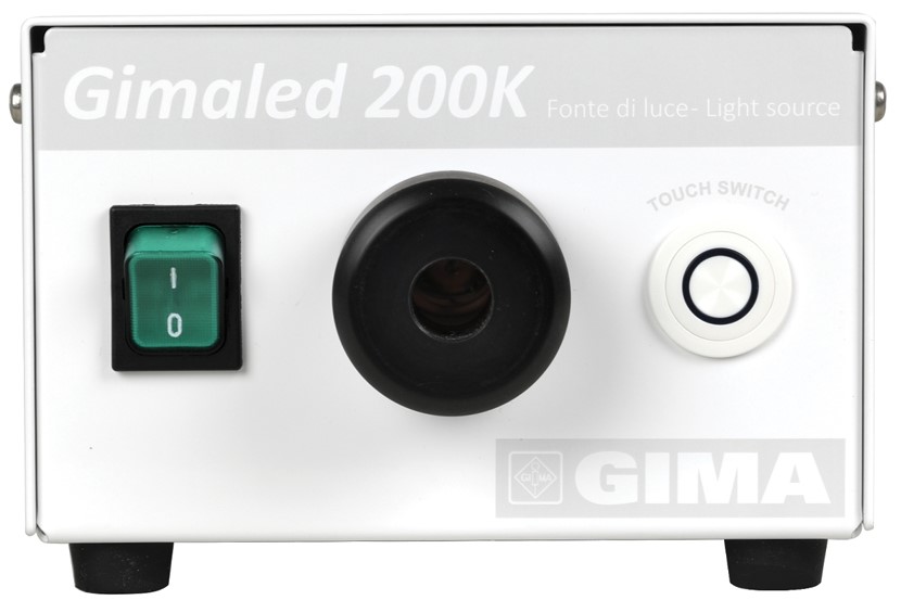 Gima fonte di luce fredda con regolatore di intensità 50-150 Watt in acciaio inox ventilata