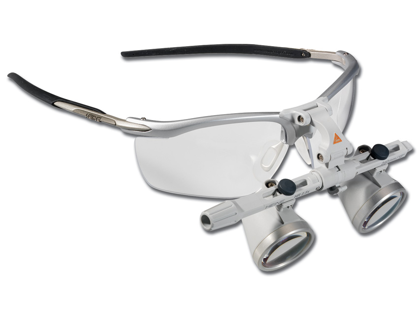 Gima Heine set di occhiali binoculari 2,5X con distanza di lavoro 340 mm e oculari regolabili