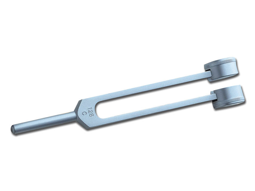 Diapason in Alluminio 128 Hz con Piedino, 22 cm