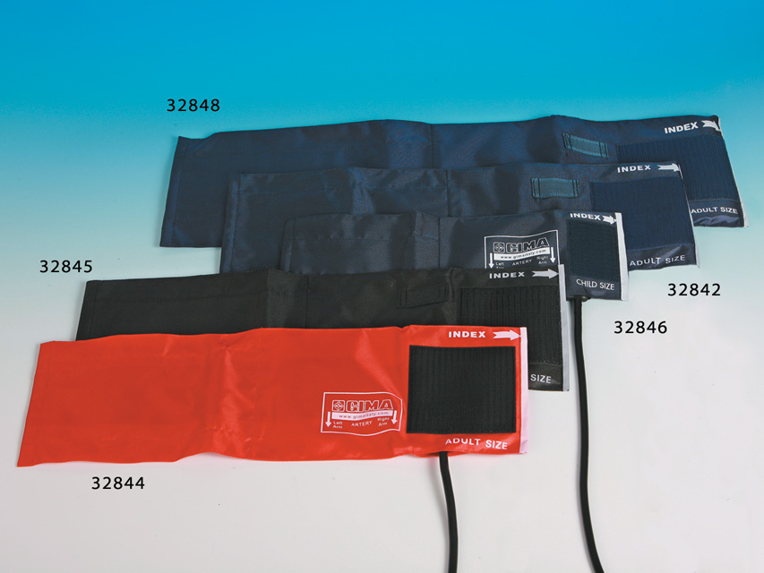 Gima bracciale per obesi calibrato con polmone a 1 tubo in nylon blu 62 x 17,5 cm