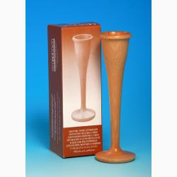 Gima stetoscopio ostetrico lungo in legno di faggio naturale con finitura trasparente 17 cm