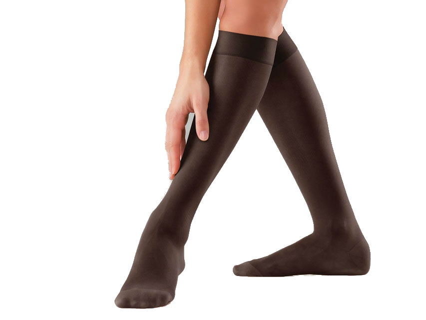Gambaletto Media Compressione 70 Den Nero/Beige - Made in Italy
